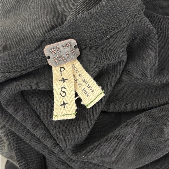 NWT Free People Charcoal Black First Love Lace-Up Long Sleeve Top… - Picture 8 of 12